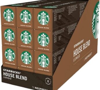 STARBUCKS House Blend Lungo by Nespresso, 12 x 57 g, Chocolate Color, Big