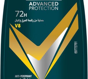 REXONA MEN Antiperspirant Deodorant Roll On, 72 hour sweat & odor protection*, V8, with MotionSense