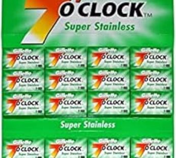 Gillette 7 o’Clock Super Stainless Double Edge Razor Blades – 100 Blades