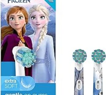 Oral-B Kids Extra Soft Replacement Brush Heads Featuring Disney’s Frozen, 2 Count, Kids 3+