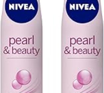 NIVEA Antiperspirant Spray for Women, Pearl & Beauty Pearl Extracts, 2 x 200ml