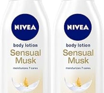 NIVEA Body Lotion Sensual Musk, Musk Scent, Normal to Dry Skin, 2x400ml