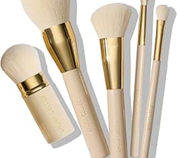 LAURA GELLER NEW YORK 5PC Full Face Professional Vegan Makeup Brush Gift Set | Apply Foundation, Blush, Bronzer, Eyeshadow…