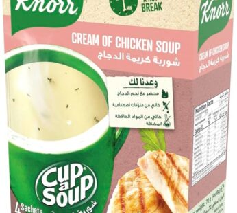 Knorr Cup-A-Soup, Cream Of Chicken Soup, Made With Real No Artificial Colourants & Added Preservativ