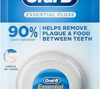 Oral-B Essential Unwaxed Dental Floss For Unisex, Shred Resistant, 50 M, 1 Piece