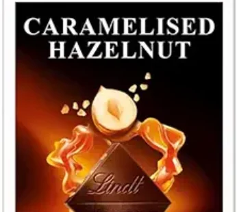 Lindt EXCELLENCE CARAMALIZED HAZELNUT 100GM (1 PACK)