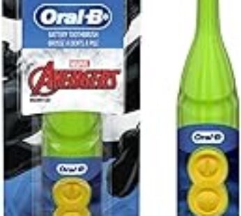 Oral-B Kid’s Battery Toothbrush Featuring Marvel’s Avengers, Soft Bristles, for Kids 3+ (Character May Vary)