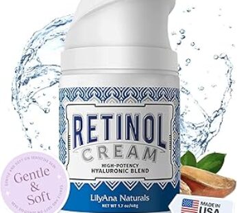 LilyAna Naturals Retinol Cream Moisturizer 1.7 Oz