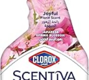 Clorox Scentiva Multi-Surface Cleaner 500ml, Japanese Spring Blossom, Bleach Free Disinfectant Spray