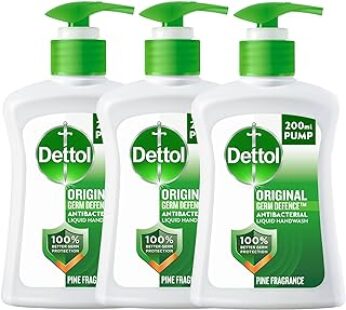 Dettol Handwash Liquid Soap Original Pump for Effective Germ Protection & Personal Hygiene, Protects