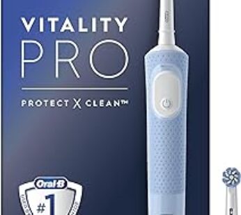 Oral-B Vitality Pro Electric Toothbrushes Adults, 1 Handle, 2 Toothbrush Heads, 3 Brushing Modes Inc