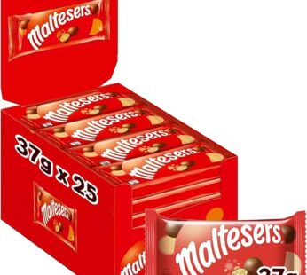 Maltesers Chocolate, Pack of 25x37g, Irresistibly Delicious Malt Chocolate, Crispy Honeycomb Spheres