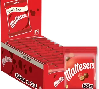 Maltesers Chocolate, Pack of 24x68g, Irresistibly Delicious Malt Chocolate, Crispy Honeycomb Spheres