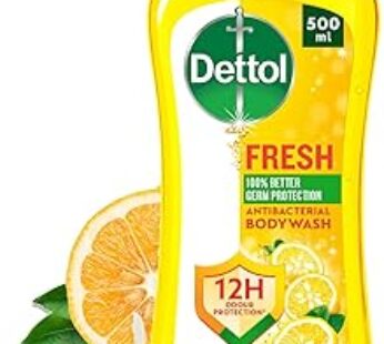 Dettol Fresh Showergel & Bodywash, Citrus & Orange Blossom Fragrance for Effective Germ Protection & Personal Hygiene, 500…