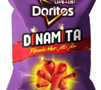 Doritos Dinamita Flamin’ Hot Flavored Tortilla Chips, 145 g