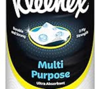 Multi Purpose Kitchen Tissue Paper Towel, 2 PLY, 1 Roll x 90 Sheets, Absorbent Towels for all Surfaces