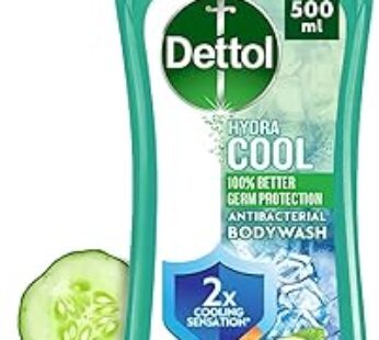 Dettol Hydra Cool Showergel & Bodywash, Cucumber & Icy Menthol Fragrance for Effective Germ Protection & Personal Hygiene,…