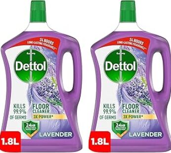 Dettol Lavender Antibacterial Power Floor Cleaner with 3 times Powerful Cleaning (Kills 99.9% of Ger