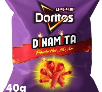 Doritos Dinamita Flamin’ Hot Flavored Tortilla Chips, 40 g