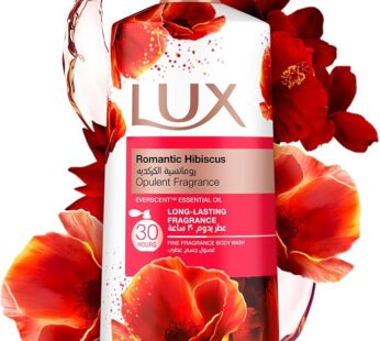 Lux Opulent Fragrance Body Wash, Romantic Hibiscus, 30H Long-Lasting Scent, with Everscent Essential