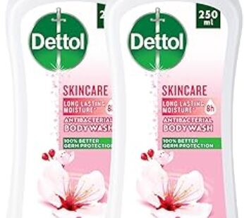 Dettol Skincare Showergel & Bodywash, Rose & Sakura Blossom Fragrance for Effective Germ Protection