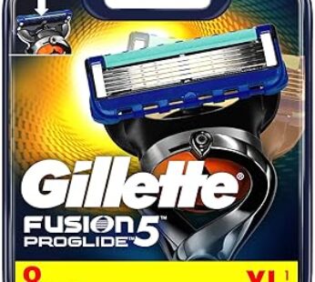 Gillette Fusion 5 ProGlide Power Razor Blades with Trimmer Blade for Precision and Glide Coating, 8