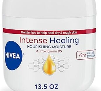 NIVEA Intense Healing Body Cream, Non-Greasy Daily Moisturizer for Dry Skin, Enriched with Provitami