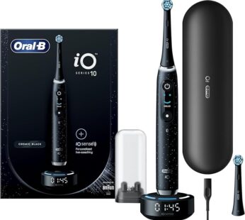 Oral-B Oral B iO Series 10 Cosmic Black AI Rechargeable Tooth Brush, 7 Smart modes, iO technology, A