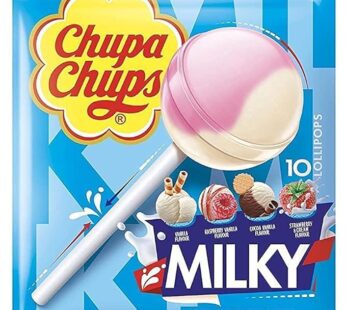 Chupa Chups Milky Lollipops Candy, 10 Bag