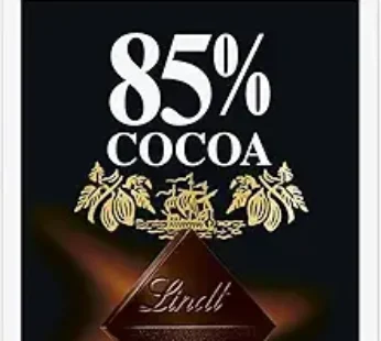 Lindt Excellence 85 % Cocoa Dark Chocolate 100g