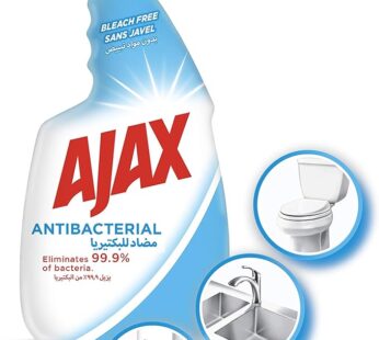 Ajax antibacterial multi-surface cleaner trigger, disinfectant sanitizer spray, kills 99.9% of germs, bleach free 500 ml