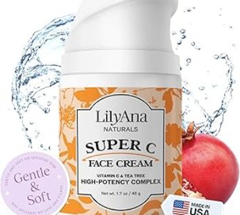 LilyAna Naturals Super C Face Cream – Wrinkle Cream for Face – Vitamin C Face Cream for Women and Me