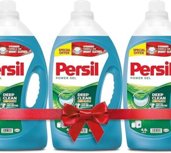 Persil Power Gel Liquid Laundry Detergent, With Deep Clean Technology, Pack of Three, 3×4.8L