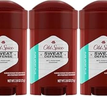 Old Spice Anti-Perspirant 2.6 Ounce Pure Sport+ Soft Solid (76ml) (3 Pack)