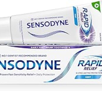 Sensodyne Rapid Relief Toothpaste, Daily Fast Relief Sensitive Toothpaste for Sensitive Teeth, Origi