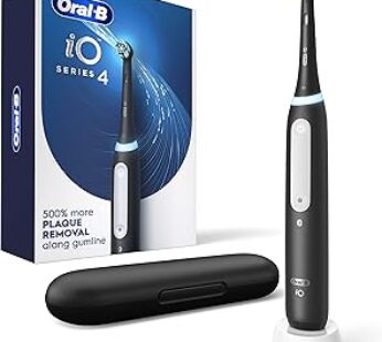 Oral-B iO Series 4 Electric Toothbrush with (1) Brush Head, Rechargeable, Black