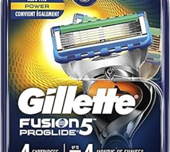 Gillette Fusion5 ProGlide Men’s Razor Blades – 4 Refills (Packaging May Vary)