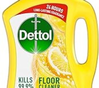 Dettol Antibacterial Power Floor Cleaner (Kills 99.9% of Germs), Fresh Lemon Fragrance, Can be Paired with Vacuum Cleaner …