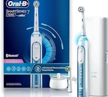 Oral B Smart 7 Rechargeable Electric Toothbrush for Adults, 5 Brushing Modes with Gum Pressure Contr