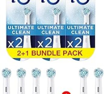 Oral-B iO RB CW-2 x 3 Set – 6 Brush Head Set Bundle – Ultimate Clean Replacement Brush Heads Refill