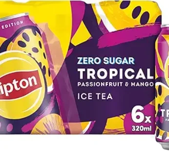 Lipton Tropical Black Iced tea Passionfruit And Mango 320Ml x 6