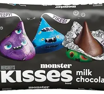 Milk Chocolate Monster Foil, Halloween Candy Bag 283g