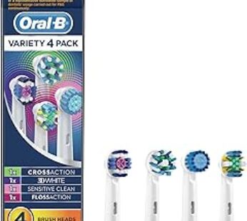 Oral-B Variety Pack Replacement Electric Toothbrush Head Refills, 4 pack