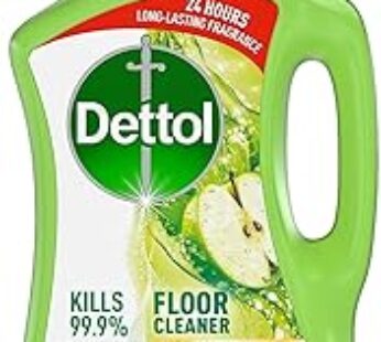 Dettol Green Apple Antibacterial Power Floor Cleaner with 3 times Powerful Cleaning (Kills 99.9% of Germs), 1.8L