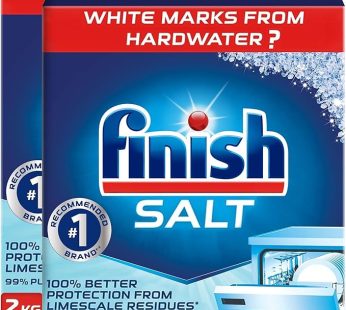 Finish Dishwasher Salt – 2 Kg (Pack of 2)