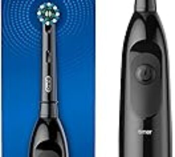 Oral-B Pro 100 CrossAction, Battery Powered Electric Toothbrush, Black