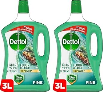 Dettol Antibacterial Power Floor Cleaner (Kills 99.9% of Germs), Pine Fragrance, Can be Paired with