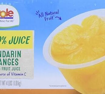 Dole Mandarin Orange Bowl, 4oz Cup (Pack of 16 Cups, Total of 64 Oz)