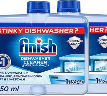 Finish Dishwasher Machine Cleaner 250ml, Pack of 2