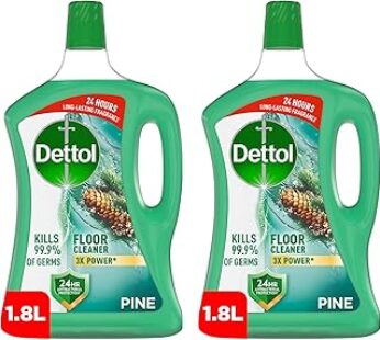 Dettol Pine Antibacterial Power Floor Cleaner With 3 Times Powerful Cleaning (Kills 99.9% Of Germs),